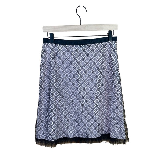 Tibi Women’s Size 2 Mesh Lace Mini Shirt Overlay Pink Black Preppy Lightweight - Picture 5 of 8